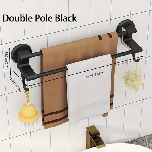 Wall Mounted Space Saving Bathroom Towel Rack