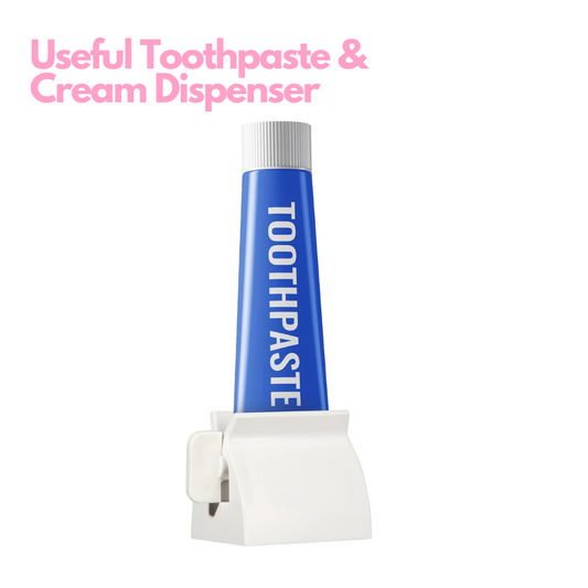 Useful Toothpaste & Cream Squeezer Dispenser White