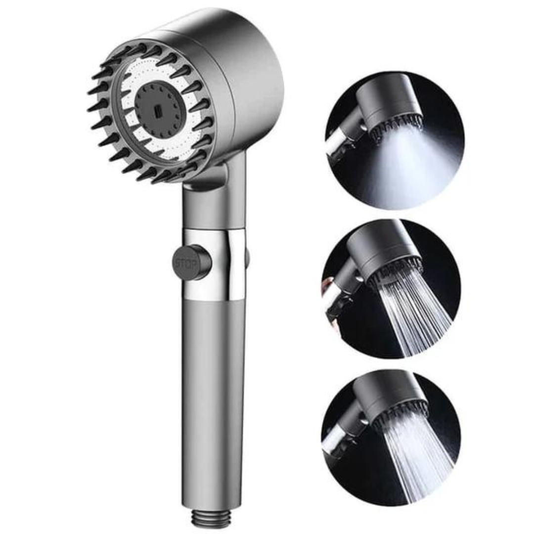 3 Modes Pressurized Filter Shower Head
