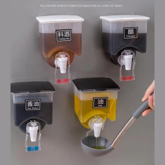 Kitchen Wall Mounted Oil Dispenser Storage Container