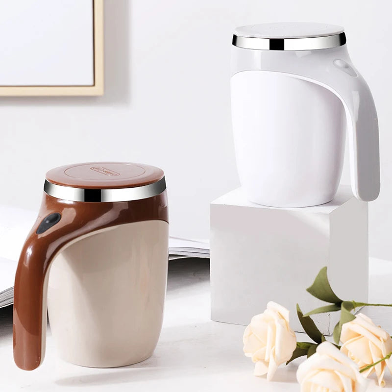 Portable Thermal Automatic Self Stirring Coffee Tea Mixing Mug with Lid