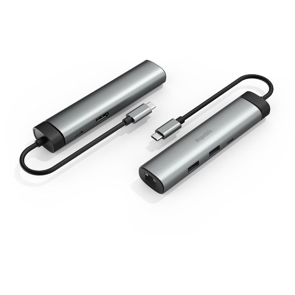 Blupebble C6 6 IN 1 Aluminum Multiport Multimedia Hub