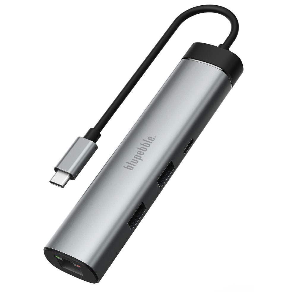 Blupebble C6 6 IN 1 Aluminum Multiport Multimedia Hub