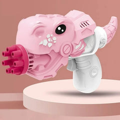 Dinosaur Multi Hole Bubble Gun for Kids