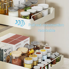 Pull Out Dish Drying Rack - Drawer Cabinet Organizer for Kitchen