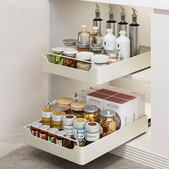 Pull Out Dish Drying Rack - Drawer Cabinet Organizer for Kitchen