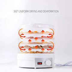 Food Dehydrator, 5 Layer Electric Fruits Vegetable Drying Machine