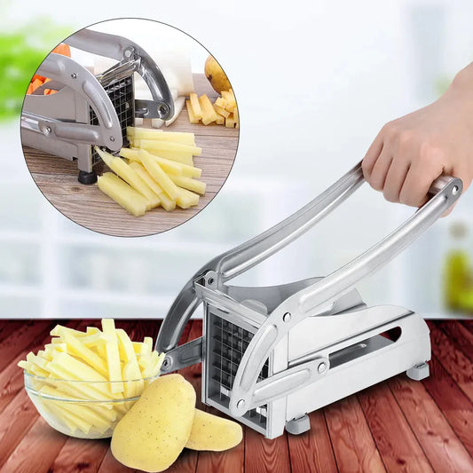 Stainless Steel Manual Potato Cutter Shredder, French Fries Maker