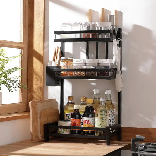 3 Tier Stainless Steel Kitchen Countertop Spice Rack