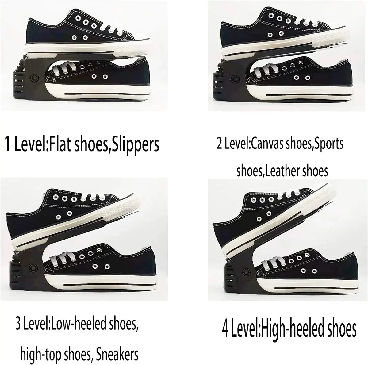 Shoe Holder Rack - Space Saving Paired Footwear Organizer