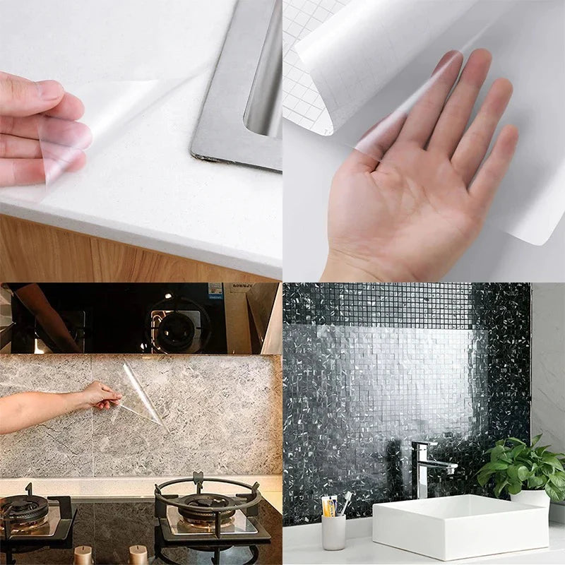 Clear Transparent Glossy Wall Protection Adhesive Film