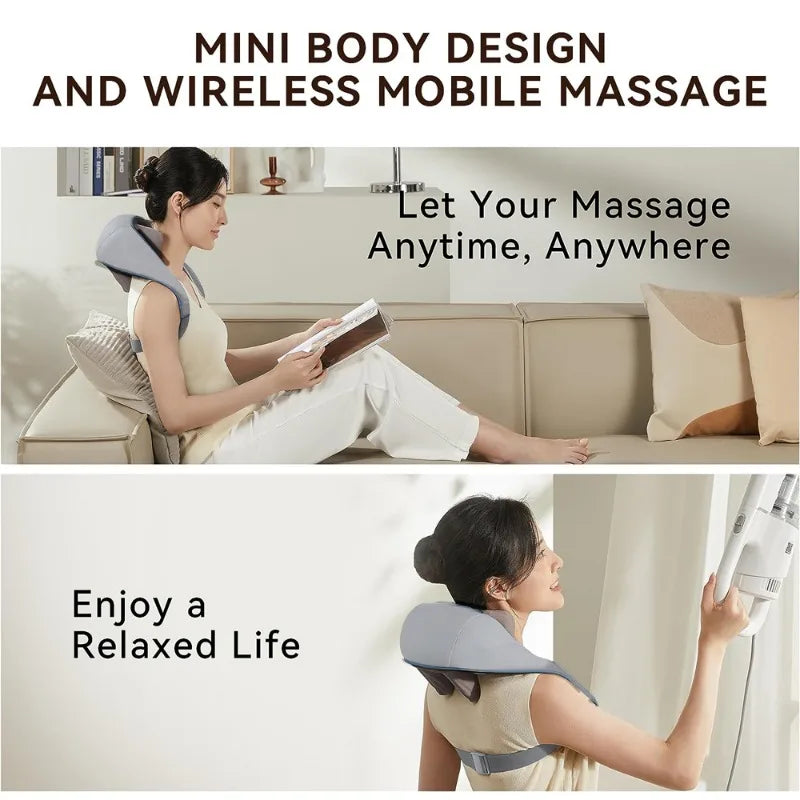 Neck, Shoulder & Back Massager - for Pain Relief and Relaxation