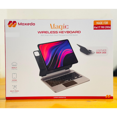 لوحة مفاتيح لاسلكية Moxedo Magic مع غطاء خلفي من الجلد