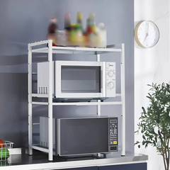 Multi Layer Kitchen Microwave Oven Organizer Storage Rack
