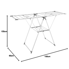 Stainless Steel Folding Clothes Drying Rack, Indoor & Outdoor Clothes Airer