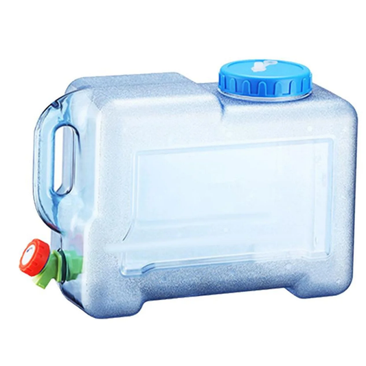 Portable Camping Water Tank Container Can with Spigot Tap 12 Liter
