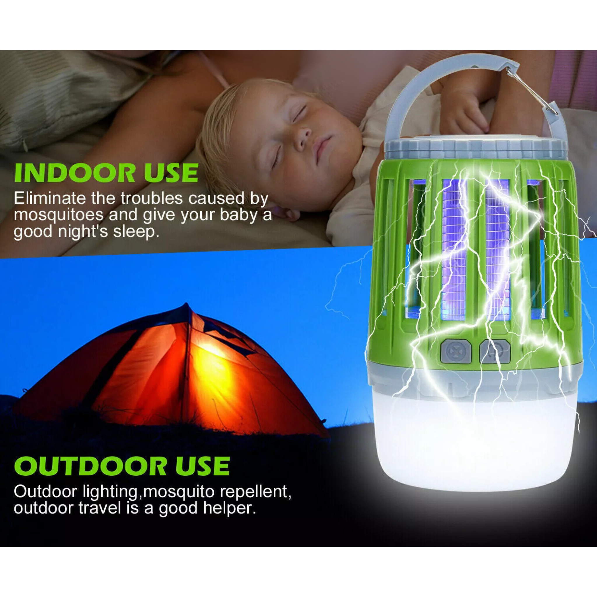 USB Charging Multi Function Mosquito Killer Lamp