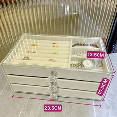 Jewelry Organizer Box, Multi-layer Jewelry Storage Holder with Drawers Jewelry Organizer Box, Multi-layer Jewelry Storage Holder with Drawers
