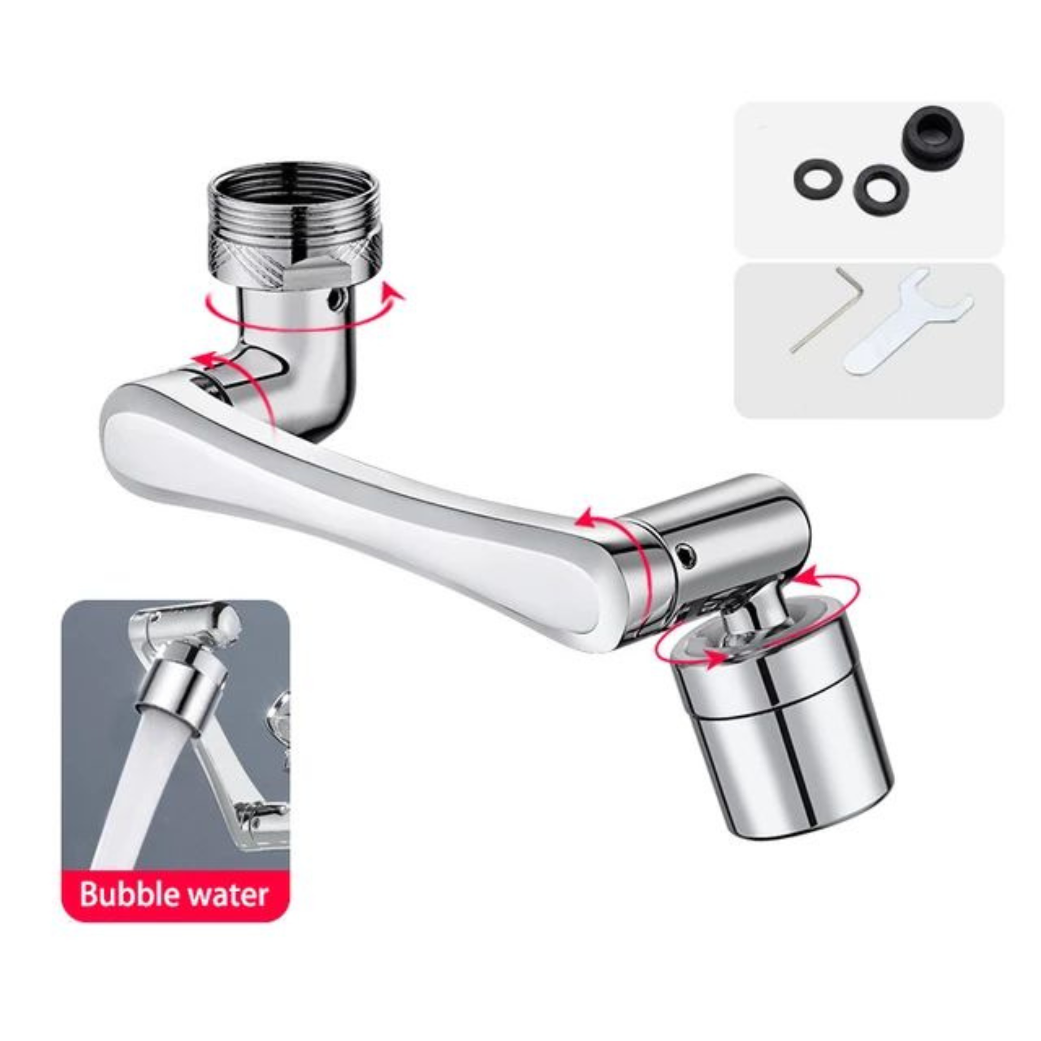 1080° Rotation Faucet Aerator Splash Filter Tap Water Extender Nozzle