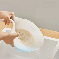 Ecoco Washing Drain Bowl for Rice, Grains, Vegetables and Fruits Ecoco Washing Drain Bowl for Rice, Grains, Vegetables and Fruits