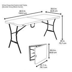 Collapsible Folding Table for Outdoor Camping