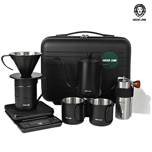 Green Lion V60 Pro 7 IN 1 Coffee Maker Set, Portable Pour Over Coffee Kit