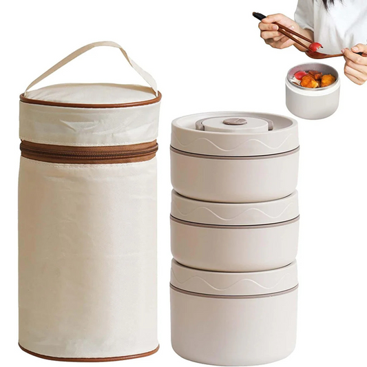 Stainless Steel Thermal Vacuum Insulated Lunch Box Set