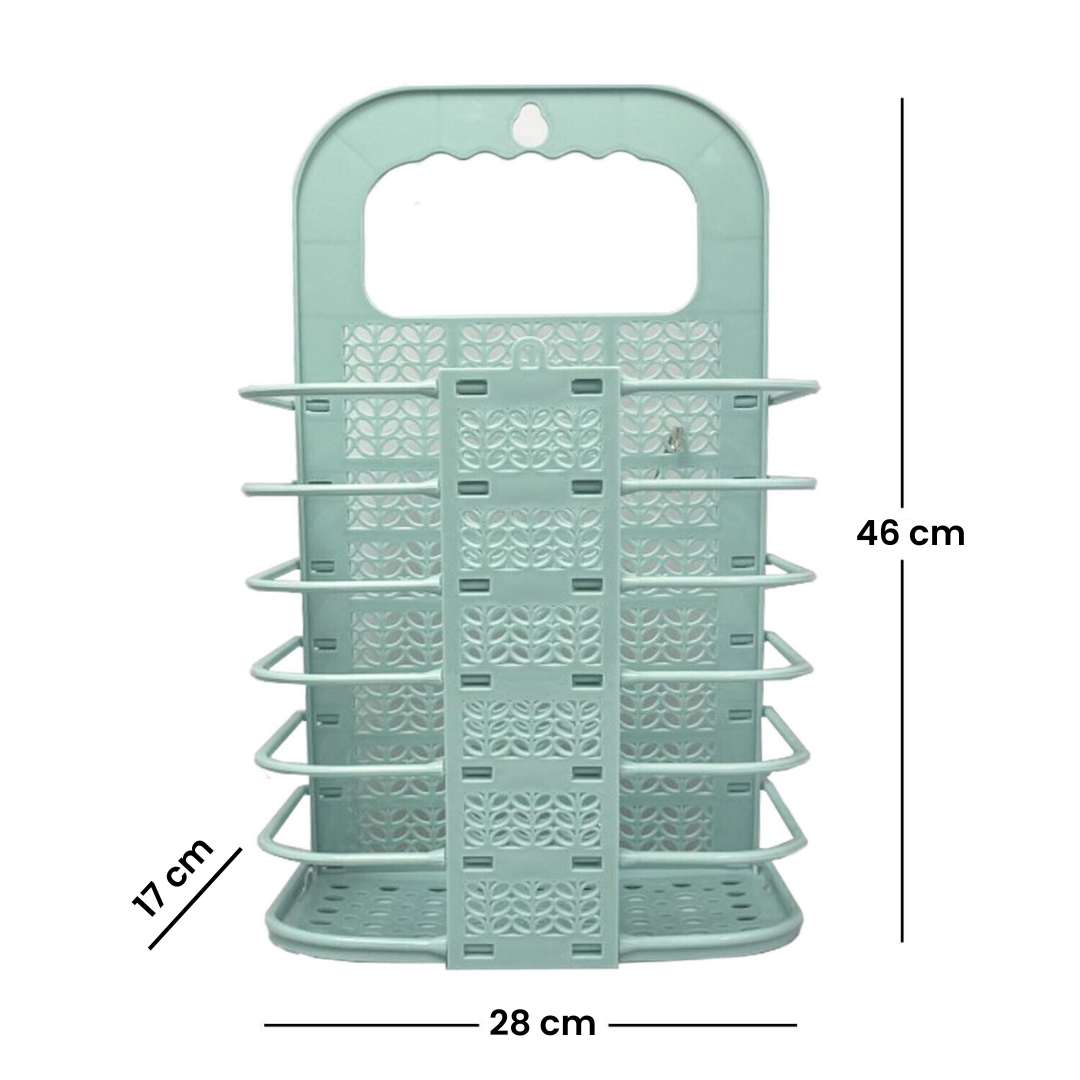 Wall Hanging Foldable Laundry Clothes Storage Basket Organizer Bin