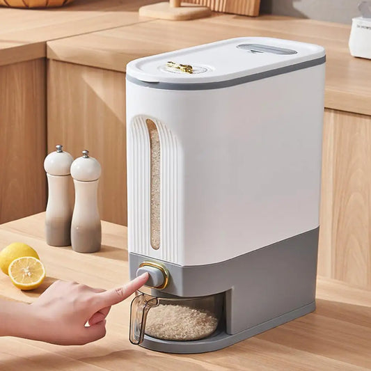 9 Kg Rice Dispenser - Large Capacity Air-tight Grains Storage