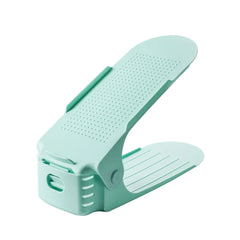 Shoe Holder Rack - Space Saving Paired Footwear Organizer Green Shoe Holder Rack - Space Saving Paired Footwear Organizer Green