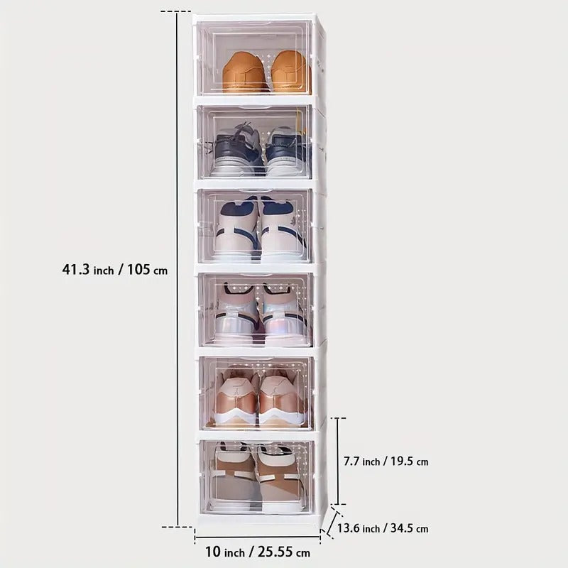 Quick Installation Premium Telescopic Shoe Storage Rack 6 Layer