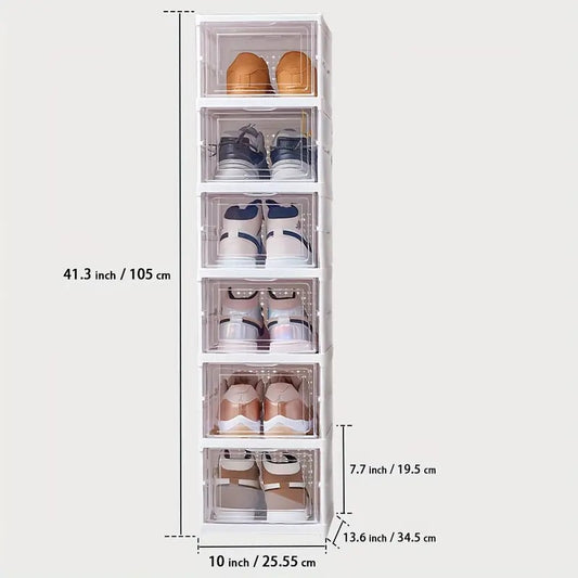 Quick Installation Premium Telescopic Shoe Storage Rack 6 Layer