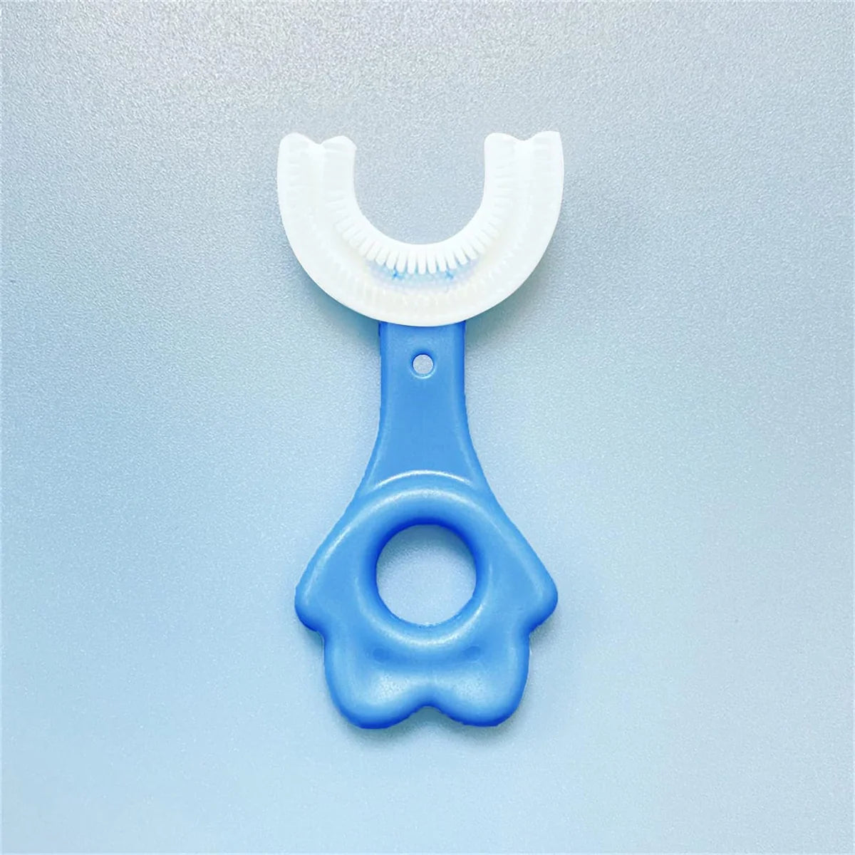 360° Rotating U-Shaped Toothbrush for Kids Blue