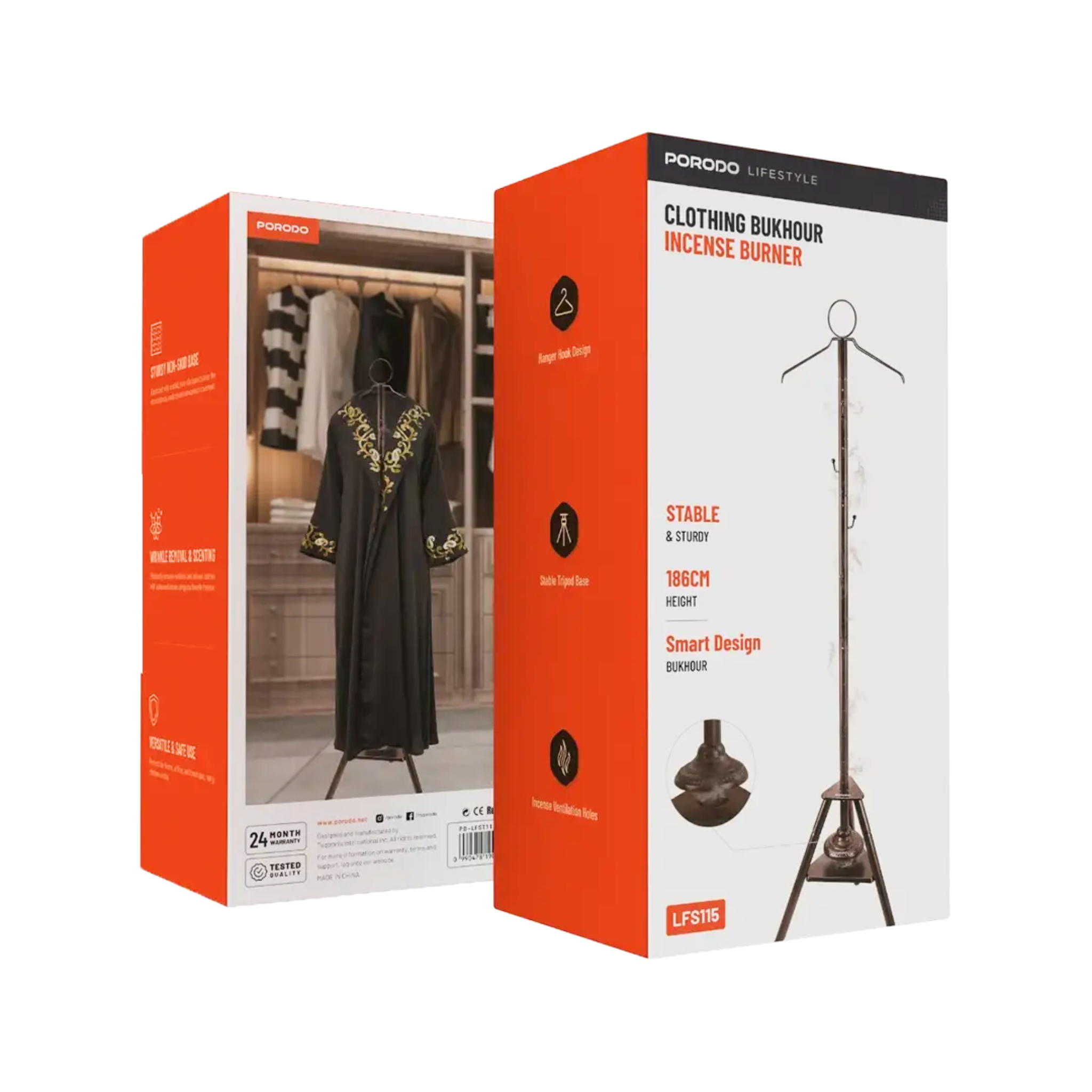 Porodo Lifestyle Clothing Bakhoor Incense Burner