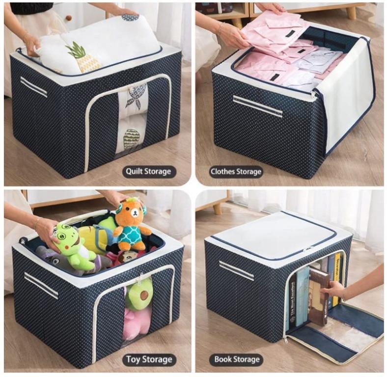 100L Large Capacity Wardrobe Clothes Organizer Storage Box