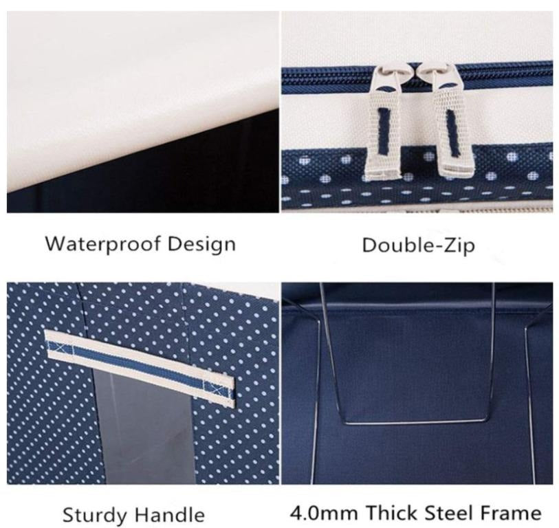 100L Large Capacity Wardrobe Clothes Organizer Storage Box