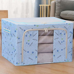 100L Large Capacity Wardrobe Clothes Organizer Storage Box Sky Blue 100L Large Capacity Wardrobe Clothes Organizer Storage Box Sky Blue