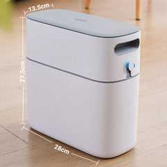 Ecoco Narrow Space Press-type Trash Can, Household Garbage Waste Bin