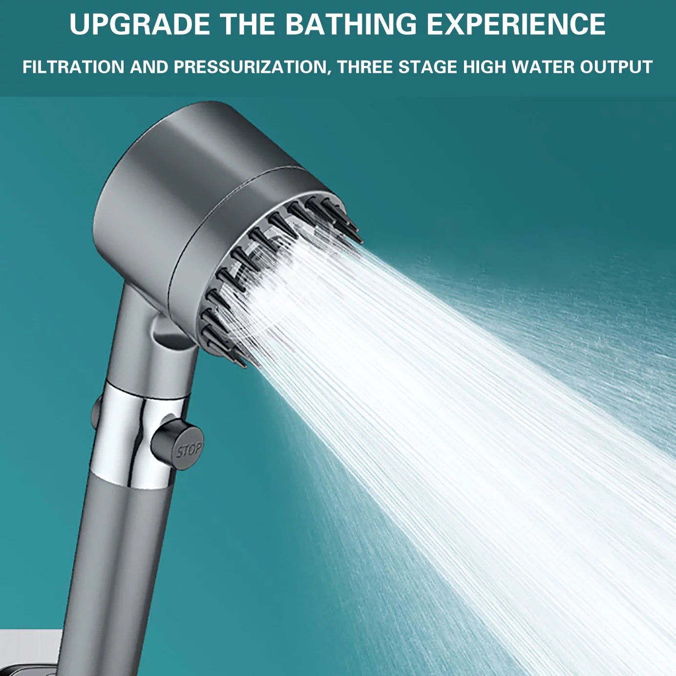 3 Modes Pressurized Filter Shower Head