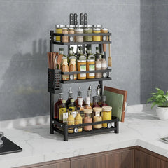3 Tier Stainless Steel Kitchen Countertop Spice Rack