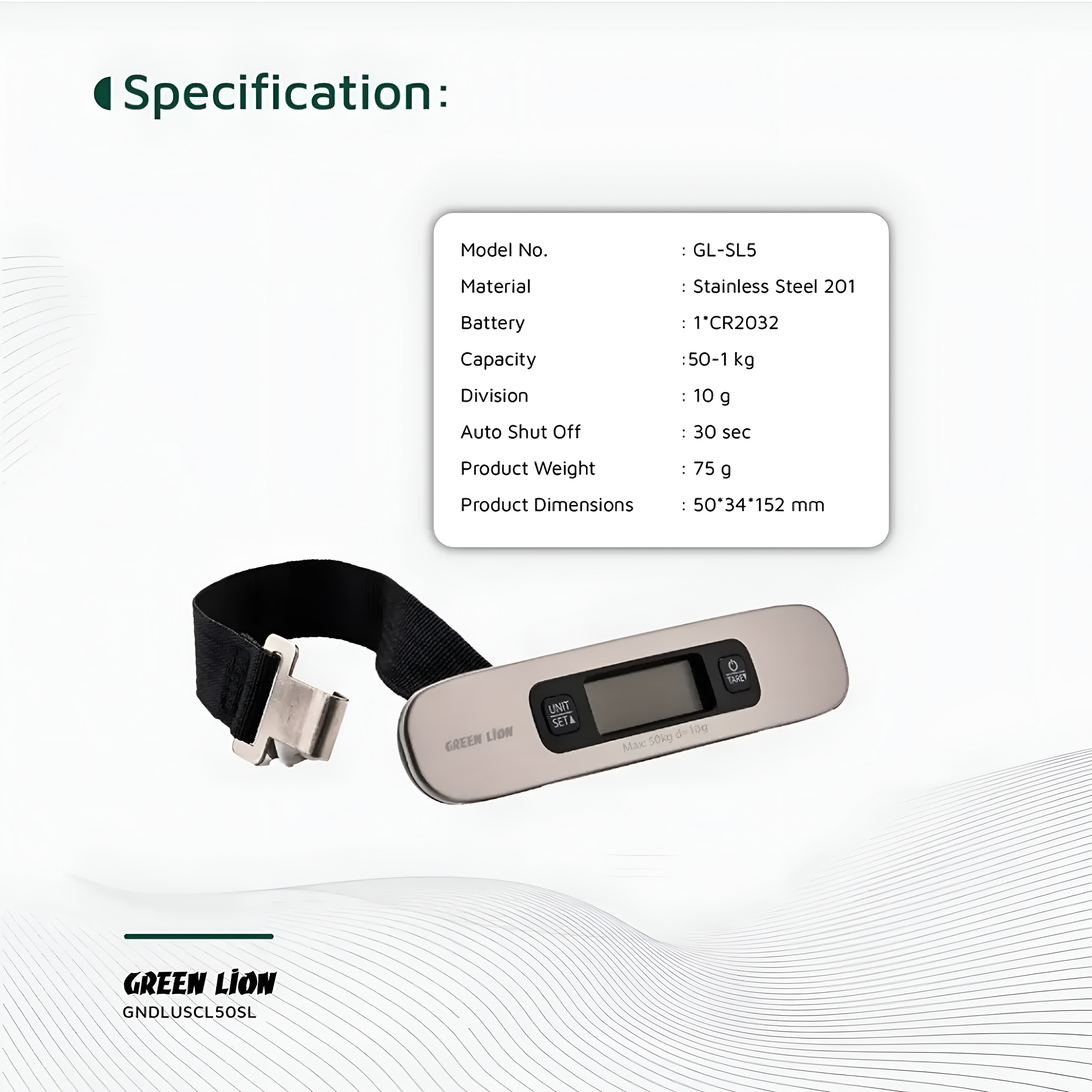 Green Lion Digital Luggage Scale