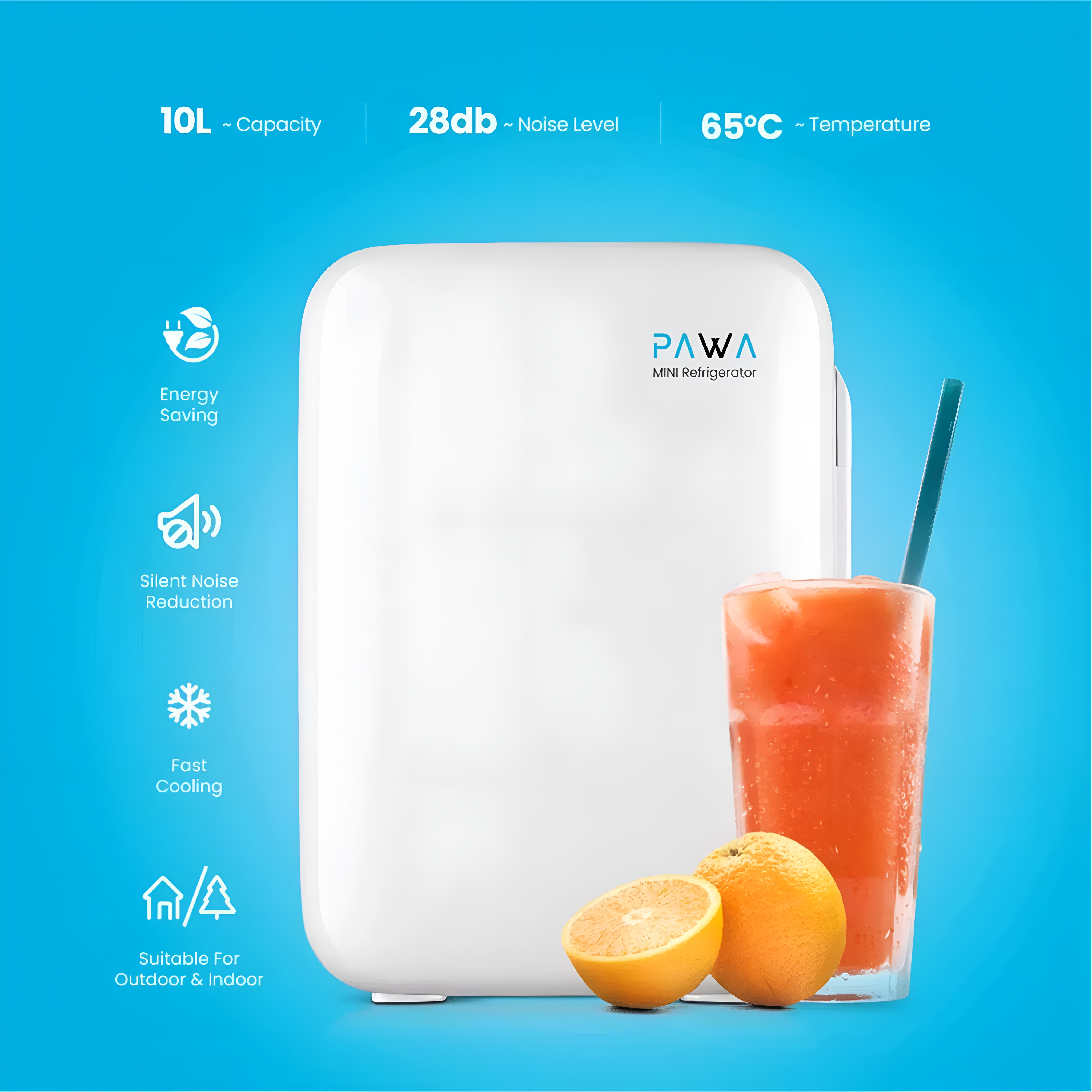 PAWA Mini Refrigerator 10L