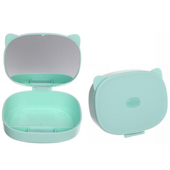 Cosmetics Organizer Box with Mirror, Makeup Vanity Jewelry Storage Organizer Cosmetics Organizer Box with Mirror, Makeup Vanity Jewelry Storage Organizer