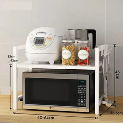 Adjustable Metal Microwave Oven Stand White Adjustable Metal Microwave Oven Stand White