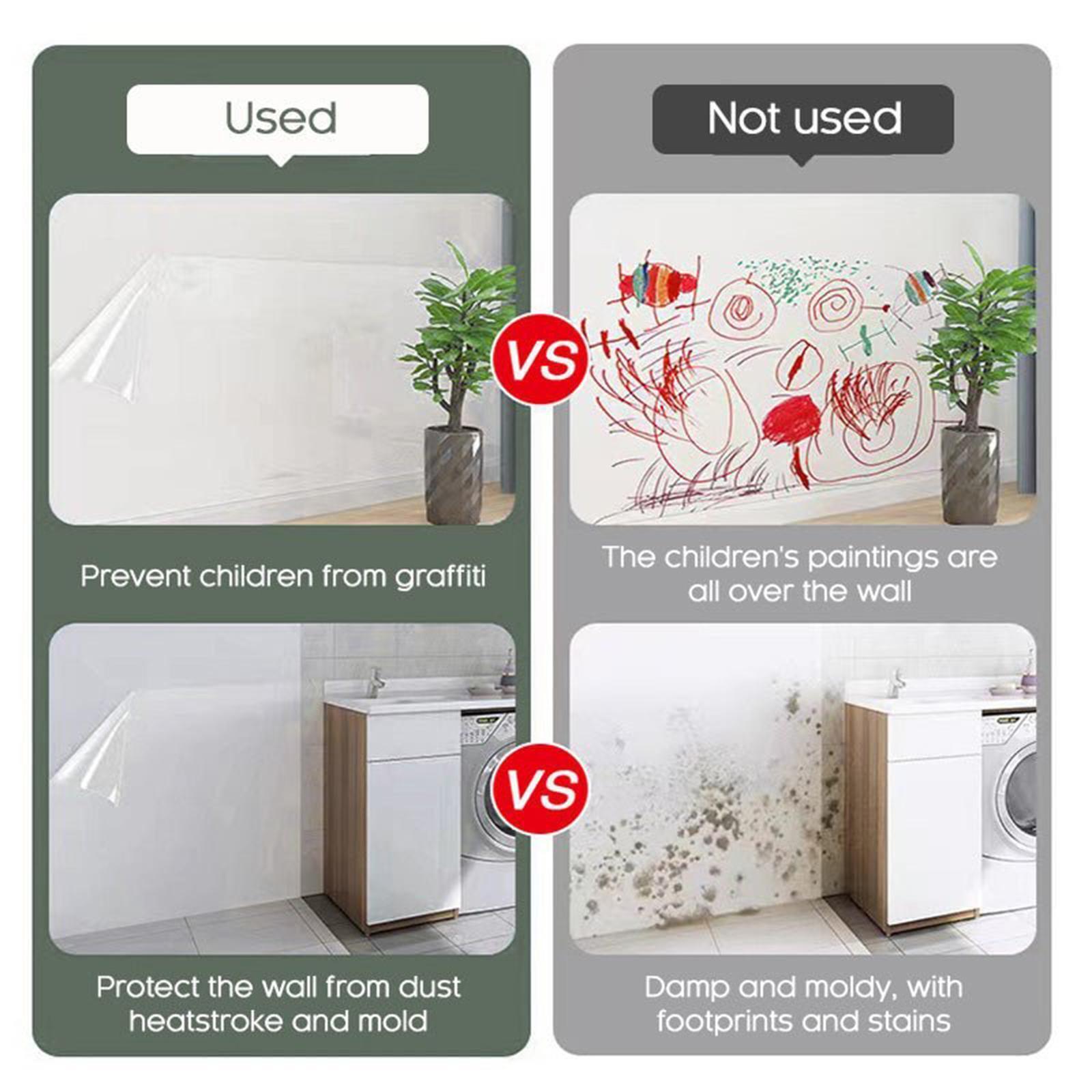 Clear Transparent Glossy Wall Protection Adhesive Film