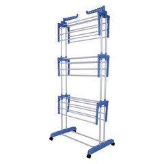 3 Layer Foldable Clothes Drying Rack - Large Capacity Cloth Hanger