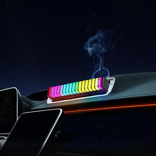 Car Ambient LED Rhythm Light Bar, AC Vent Fragrance Stick Lamp