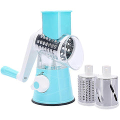 Manual Vegetable Cutter - Rotary Vegetable Slicer Shredder Chopper Machine
