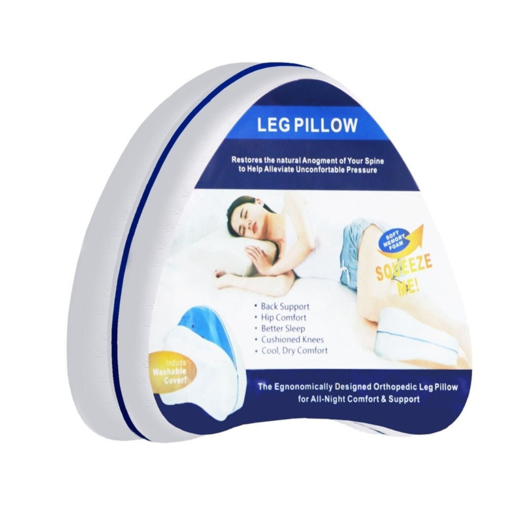 Orthopedic Memory Foam Leg Pillow in Qatar Cushion Support Pain Relief Knee Pillow Qmax.qa