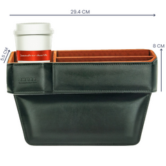 ZHUSE Car Seat Seam Storage Box with Cup Holder